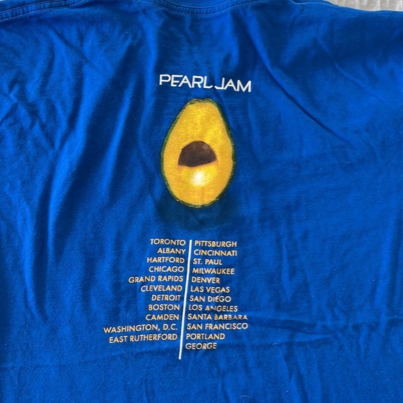 Pearl Jam Avocado tshirt L - Picture 7 of 8